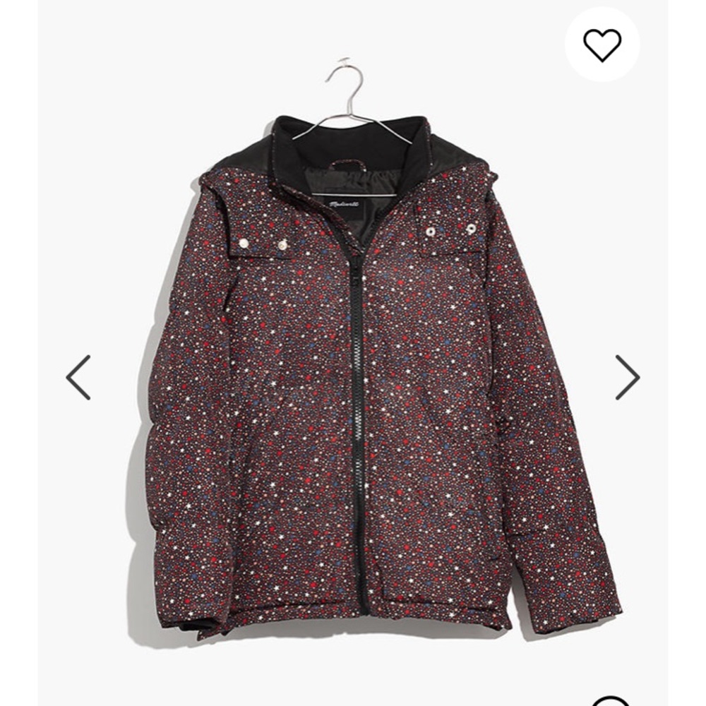 Madewell Quilted Puffer Parka in Starry Night